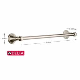 Delta Crestfield 18 in. Single Towel Bar, Brushed Nickel thumbnail 5