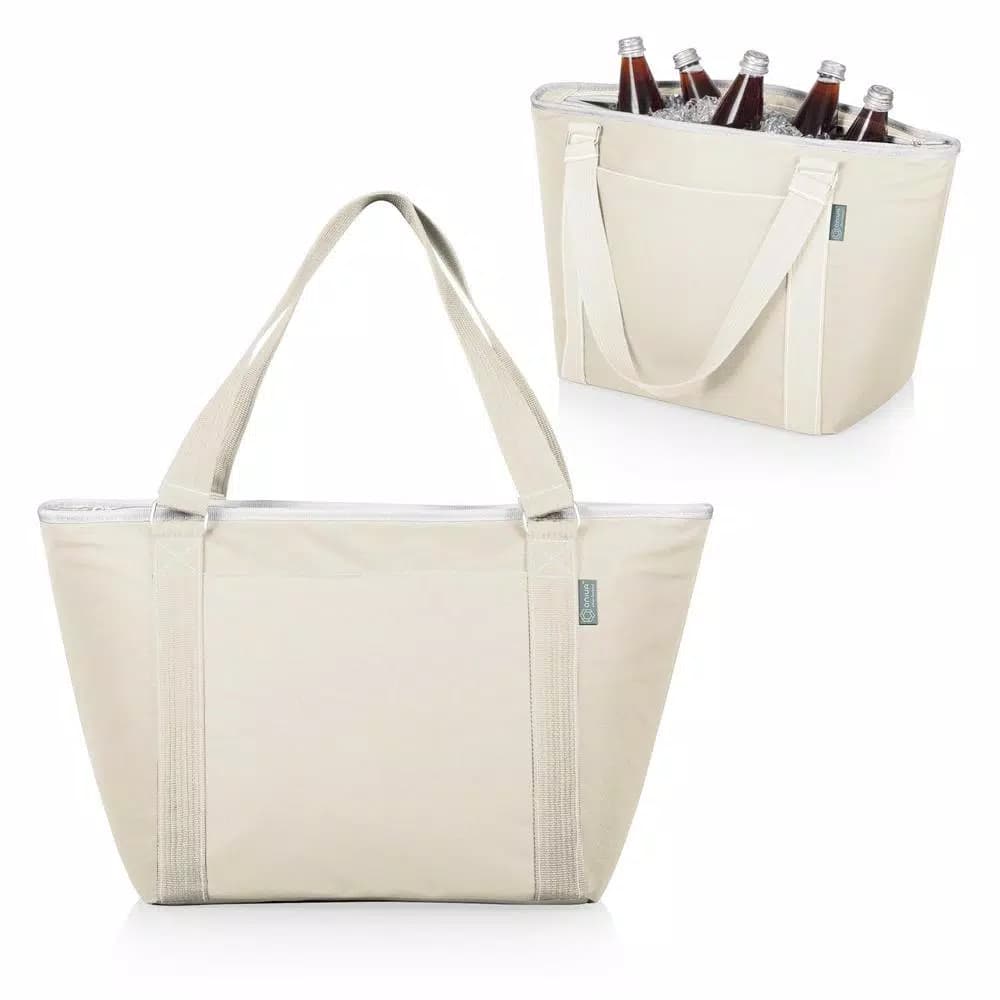 Picnic Time Topanga 9 Qt. Sand Tote Cooler - Insulated Soft-Side Picnic & Grocery Bag