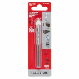 Milwaukee 1/2 in. Carbide Tipped Masonry Drill Bit for Natural Stone, Granite, Ceramic, and Glass thumbnail 5