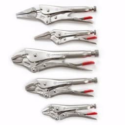 Crescent 5-Piece Locking Plier Set, Nickel-Plated Hand Tools thumbnail 2
