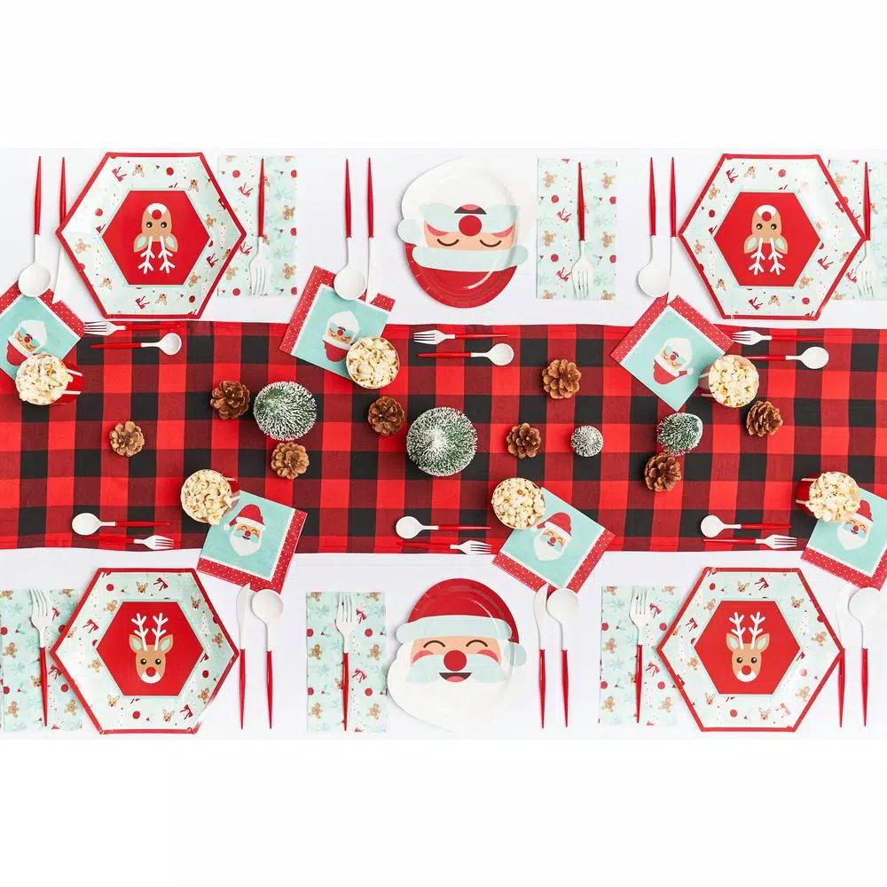 Sugar Plum Party SugarPlum Holly Jolly 32-Piece Assorted Disposable Paper Napkins