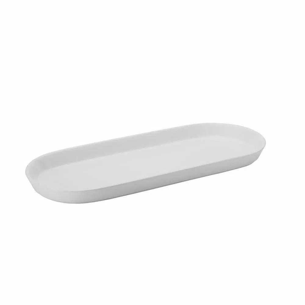 Gourmet Basics by Mikasa Mikasa Gourmet Basics 3-Tier Oval Clay Server with Acacia Wood Handle