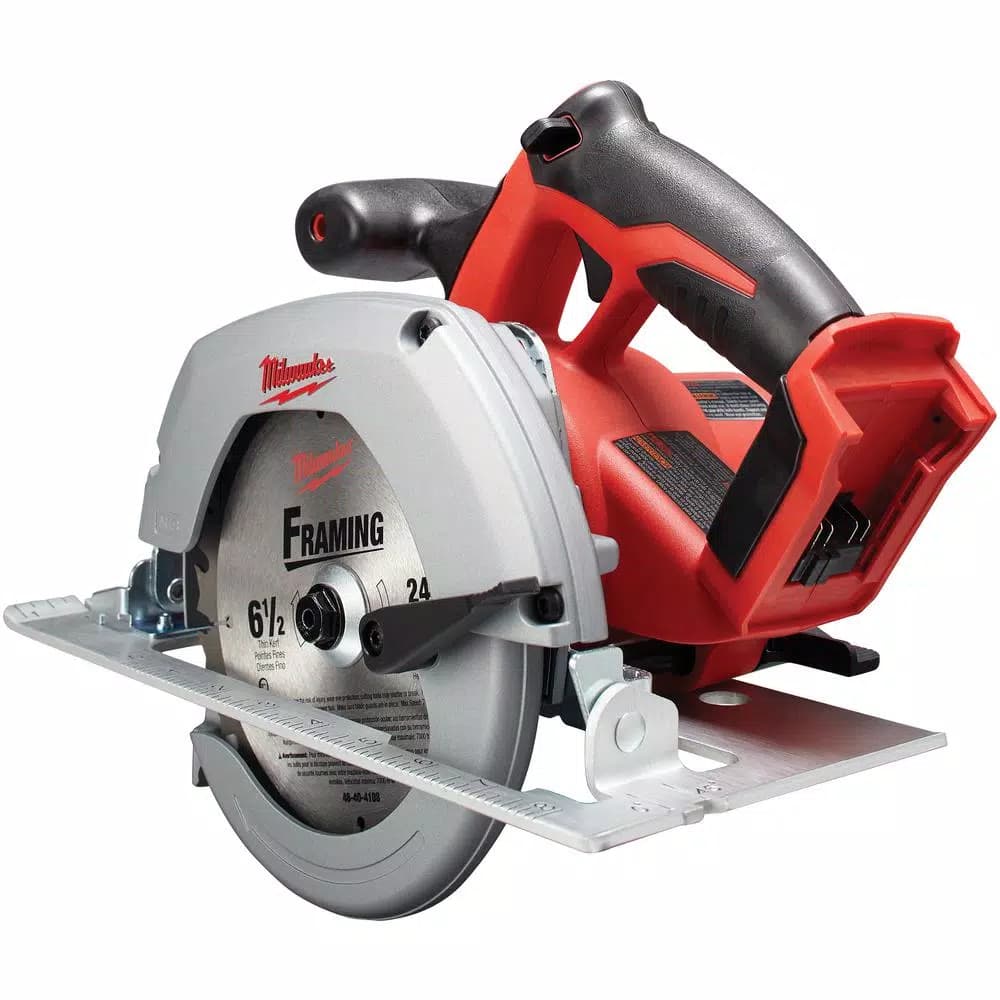 Milwaukee M18 18V Lithium-Ion 6-1/2 in. Cordless Circular Saw Starter Kit with 5.0Ah Battery and Charger