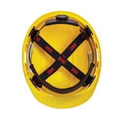 3M Non-Vented Hard Hat with 4-Point Ratchet Adjustment, Yellow thumbnail 5