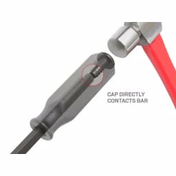 TEKTON 12 in. Angled Tip Pry Bar with Steel Striking Cap thumbnail 3