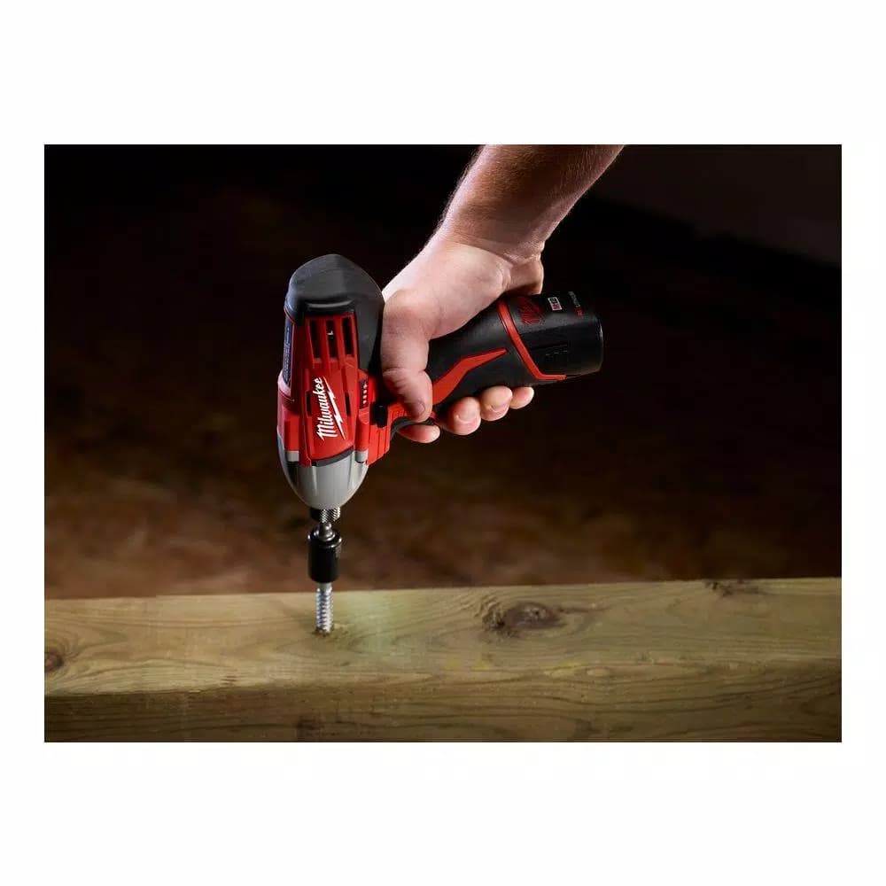 Milwaukee M12 12V Lithium-Ion Cordless Hammer Drill and Impact Driver 2-Tool Combo Kit