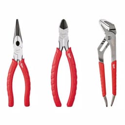 Milwaukee 3-Piece Pliers Kit for Cutting and Fastening thumbnail 1