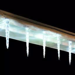 Unbranded Brite Star 8-Count Snowfall Crystal White LED Icicle Lights, 7 ft. thumbnail 1
