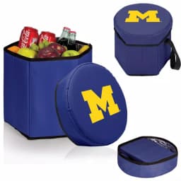 Picnic Time University of Michigan Michigan Wolverines 12 Qt. Navy Bongo Collapsible Soft-Side Cooler thumbnail 2