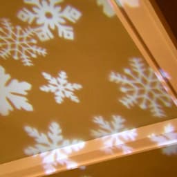 LUMABASE LED White Snowflake Projector Light - Rotating Indoor/Outdoor Holiday Decor thumbnail 5