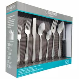 Gibson Home Wilmington Plus 55-Piece Stainless Steel Flatware Set, Service for 8 thumbnail 4