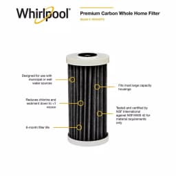 Whirlpool Premium Carbon Whole Home Water Filter WHA4FF5 - 1 Micron Replacement thumbnail 2
