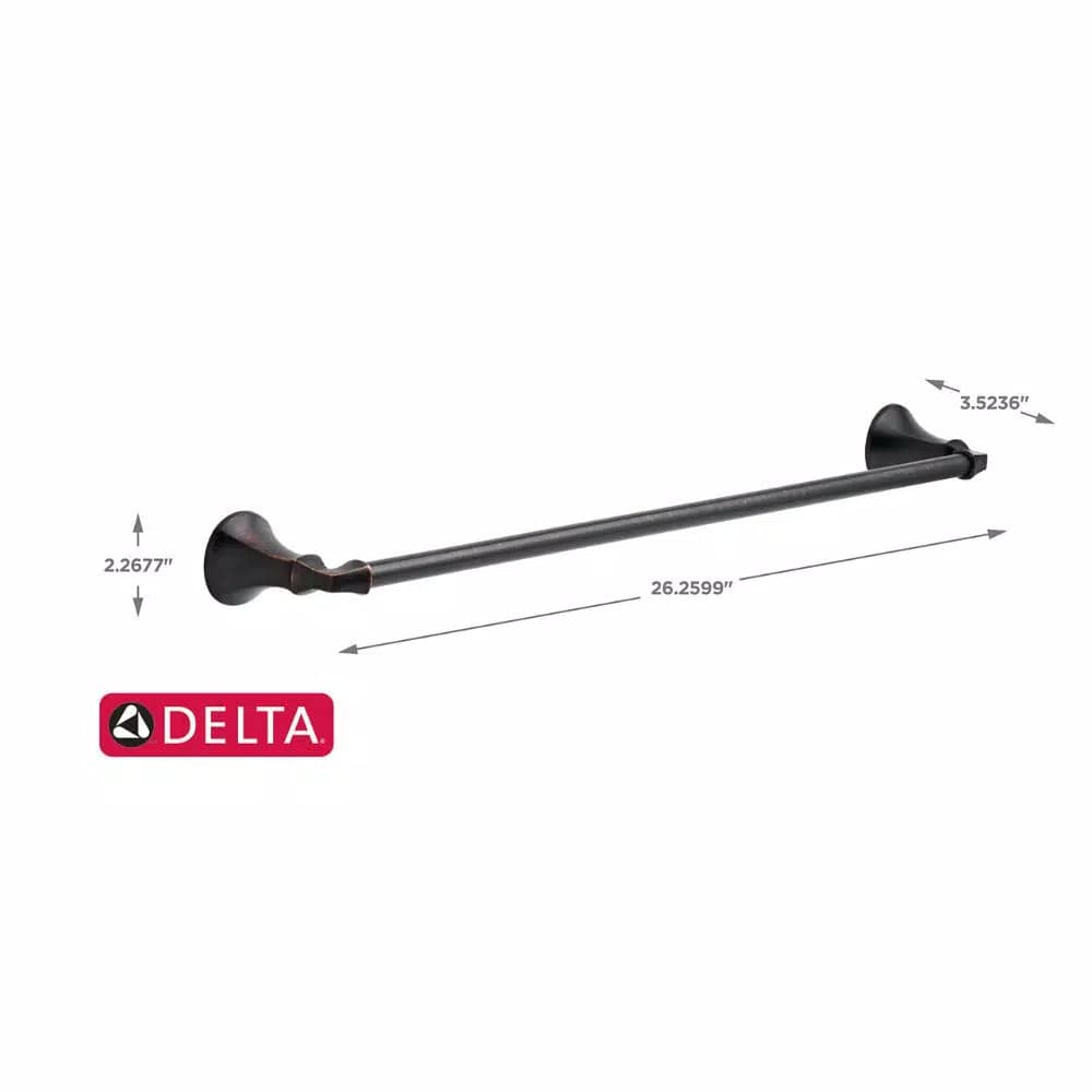 Delta Ashlyn 24 in. Towel Bar in Venetian Bronze
