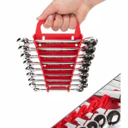 TEKTON 9-Piece Metric Ratcheting Combination Wrench Set, 8-16 mm thumbnail 8