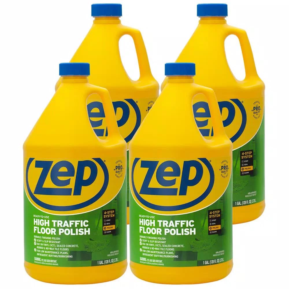 Zep High-Traffic Floor Polish, 1 Gallon (Case of 4)