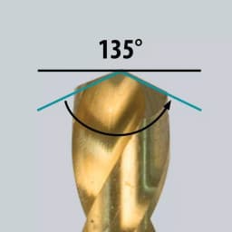Makita 5/32 in. Titanium Nitride Coated HSS Twist Drill Bit with 1/4 in. Hex Shank thumbnail 3