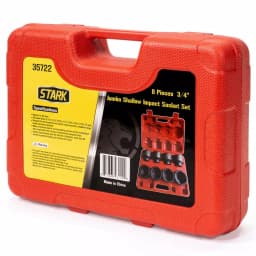 Stark 3/4 in. Drive SAE Shallow Impact Socket Set, 8-Piece Jumbo Set thumbnail 4