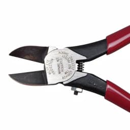 Klein Tools 7.65 in. Plastic Cutting Pliers with Red Dipped Handles thumbnail 3
