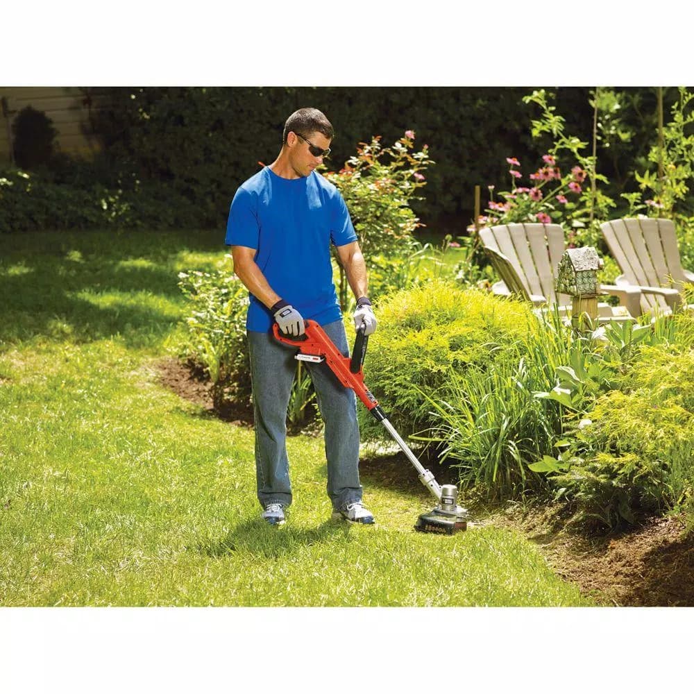 BLACK+DECKER 20V MAX Cordless 2-in-1 String Trimmer and Edger, 12 in. Cutting Swath, Includes 2.0 Ah Battery and Charger