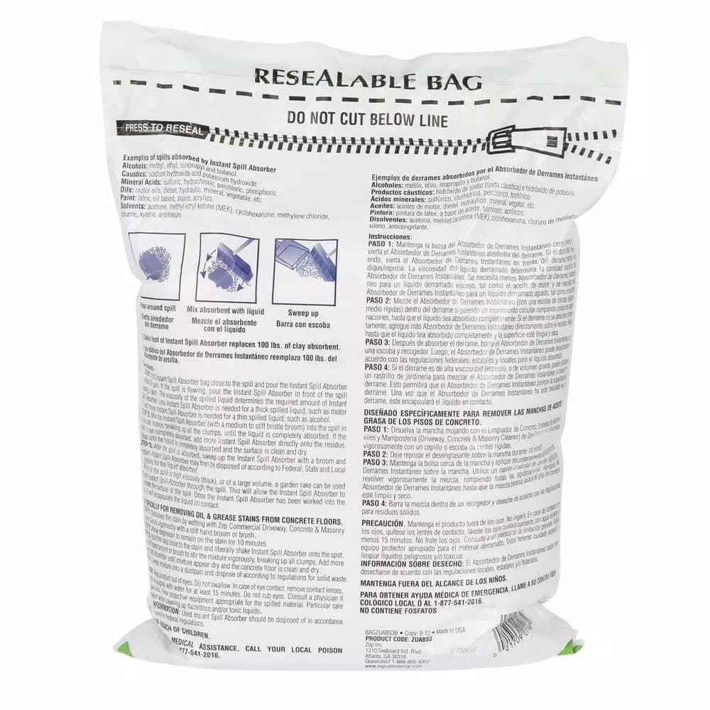 ZEP Instant Spill Absorber Powder, 3 lb