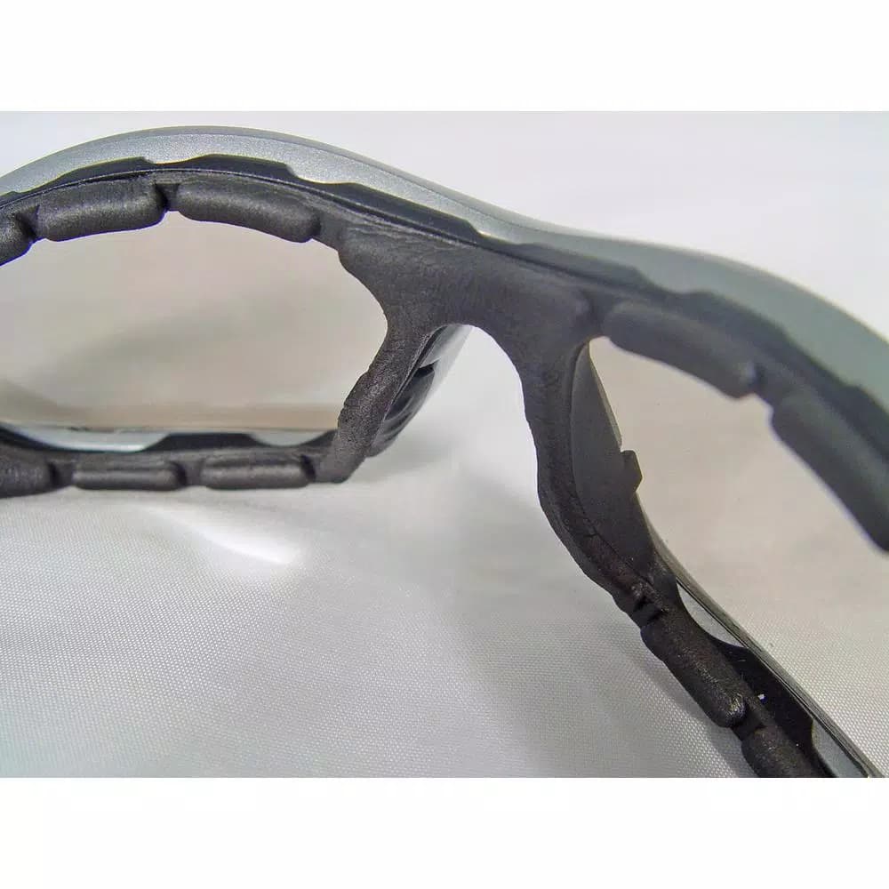 DEWALT Framework Smoke Lens Safety Glasses with Foam Shield and Elastic Head Strap