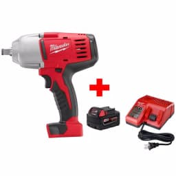 Milwaukee M18 18V Lithium-Ion Cordless 1/2 in. High-Torque Impact Wrench Kit with 5.0Ah Battery and Charger thumbnail 1