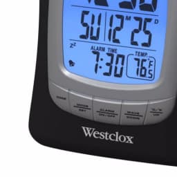 Westclox Black Digital Travel Alarm Clock with Blue Backlight and Nap Alarm thumbnail 3