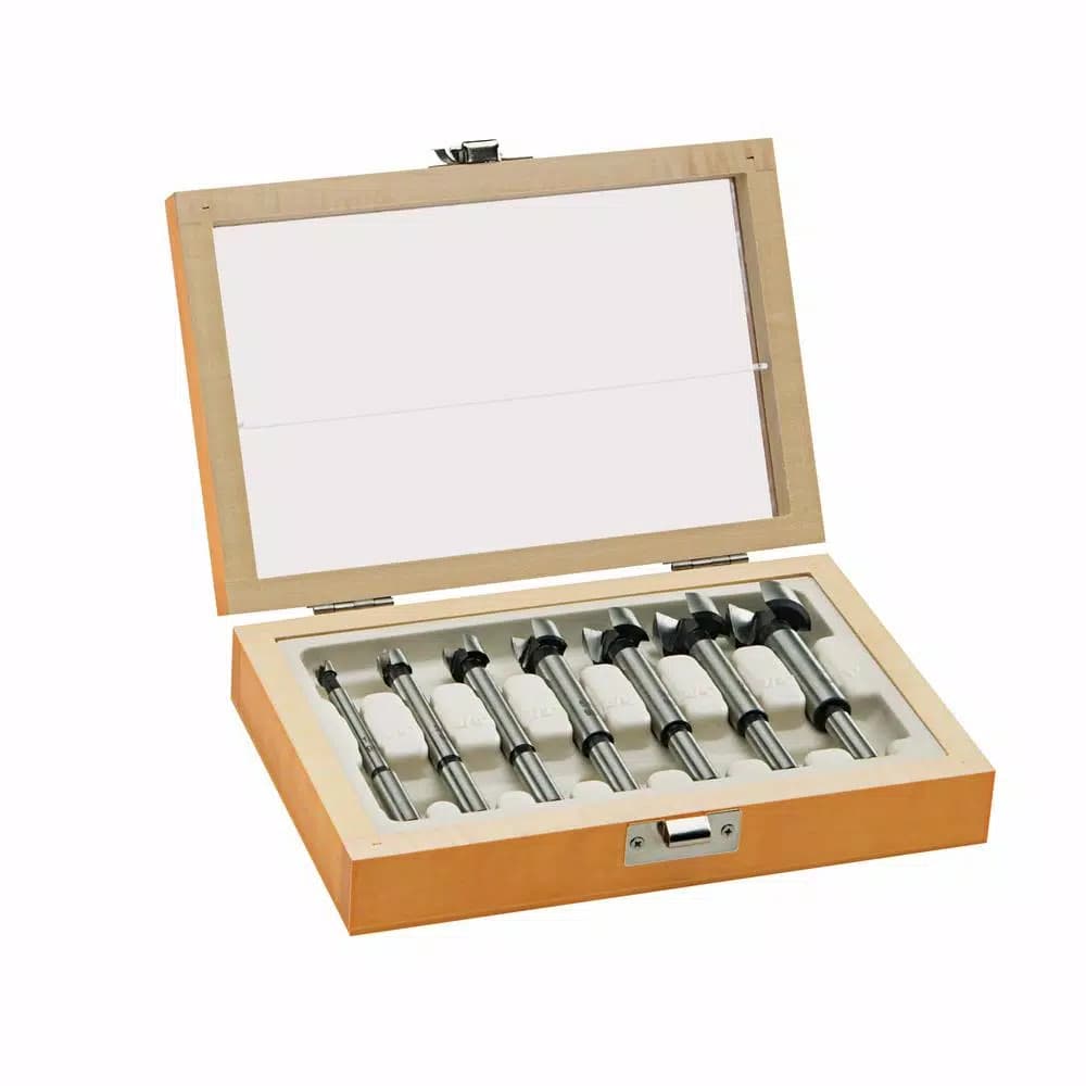 Bosch 7-Piece Forstner Drill Bit Set with Wood Storage Case