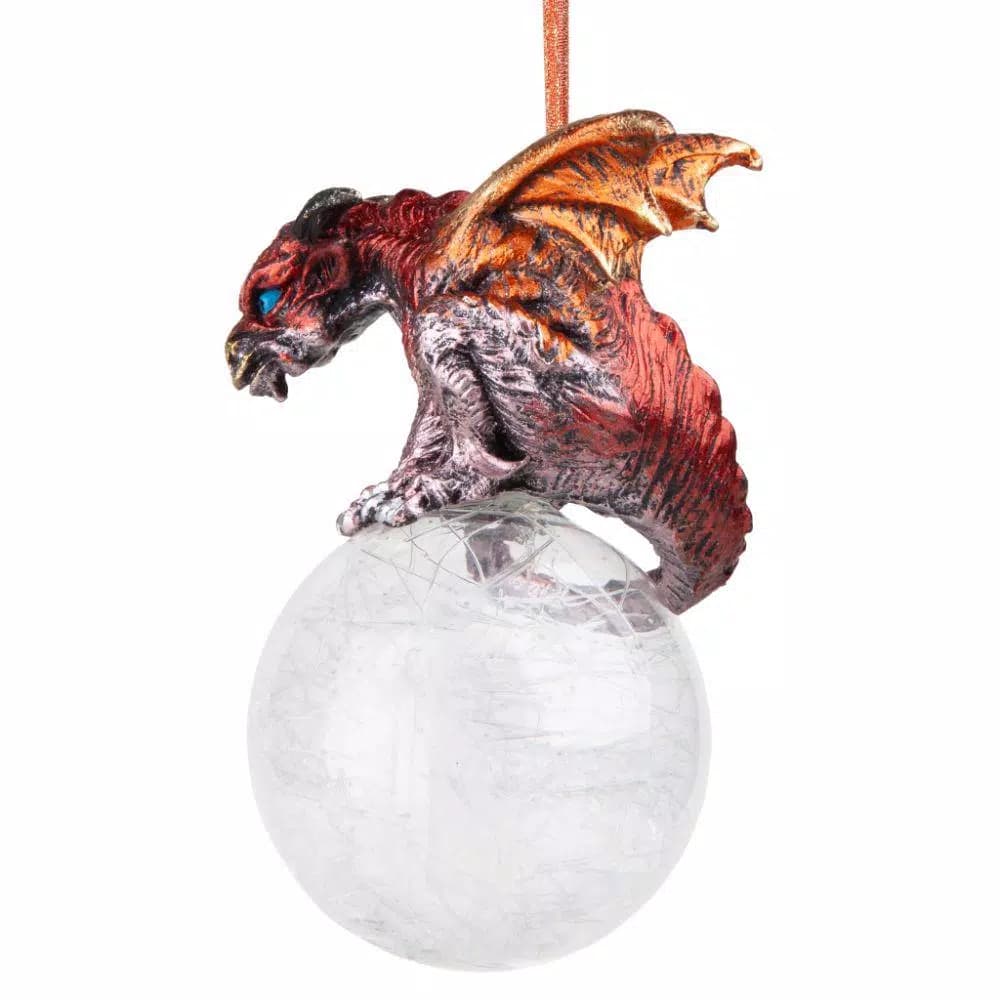 Design Toscano Pensive Percher Dragon 2018 Collectible Holiday Ornament