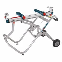 Bosch T4B Gravity Rise Miter Saw Stand with Wheels and Rapid-Release Mounts thumbnail 1