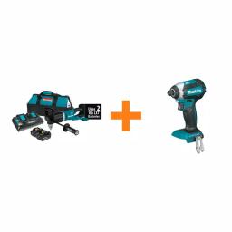 Makita 18V X2 (36V) LXT Brushless 1/2 in. Right Angle Drill Kit with Bonus 18V LXT Brushless Impact Driver thumbnail 1