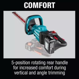 Makita 18V LXT Brushless Cordless 24 in. Hedge Trimmer Kit with (2) 5.0 Ah Batteries and Charger thumbnail 7