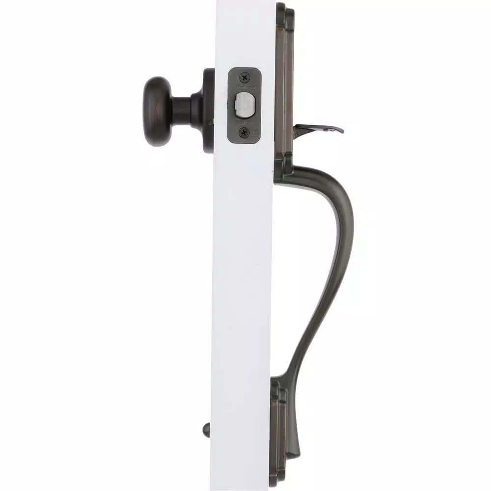 Kwikset Arlington Venetian Bronze Passage Lever and Hancock Knob Set