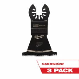 Milwaukee 2-1/2 in. High Carbon Steel Japanese Tooth Hardwood Oscillating Multi-Tool Blade, 3-Pack thumbnail 1