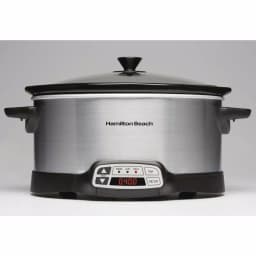 Hamilton Beach 6 Qt. Programmable Silver Slow Cooker with Temperature Controls thumbnail 4