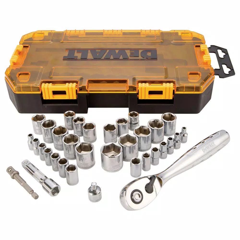 DEWALT 34-Piece 1/4 in. and 3/8 in. Drive Socket Set