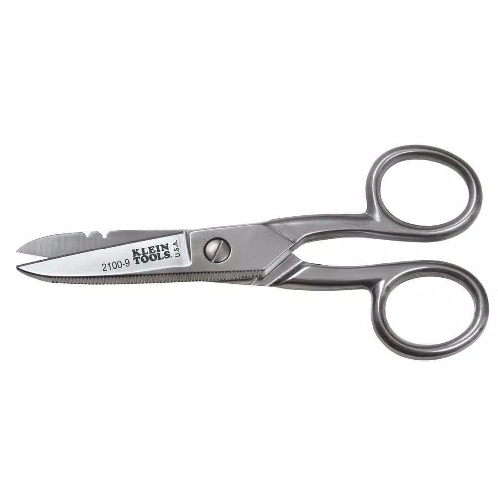 Klein Tools Cable Splicer Snips with Serrated Stainless Steel Blades