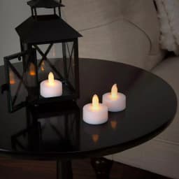 Lavish Home 24-Piece LED Tea Light Candle Set, 1.5 in. White Votive Candles thumbnail 2