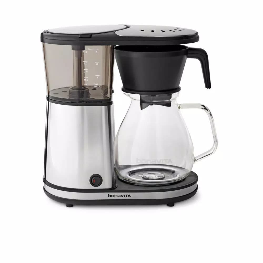 Bonavita 8-Cup Stainless Steel Drip Coffee Maker with Glass Carafe, 1560W