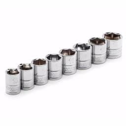 Husky 18-Piece 3/8 in. Drive Ratchet and SAE/Metric Socket Set thumbnail 6