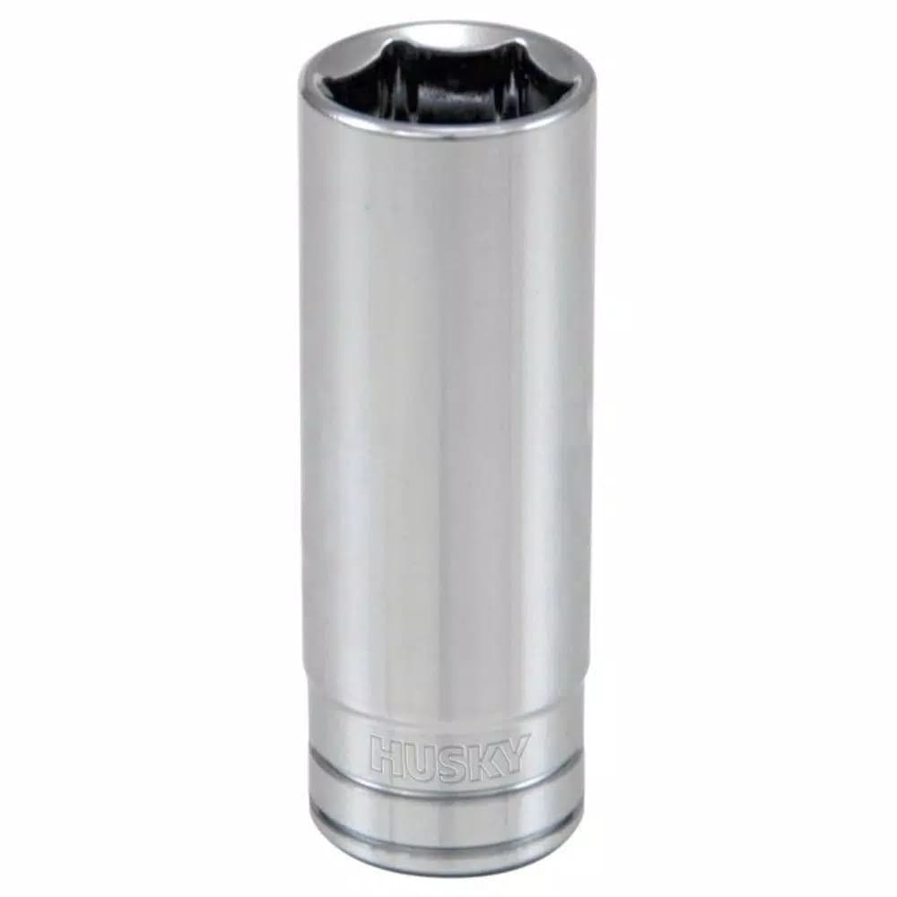 Husky 3/8 in. 6-Point SAE Deep Socket, 1/4 in. Drive