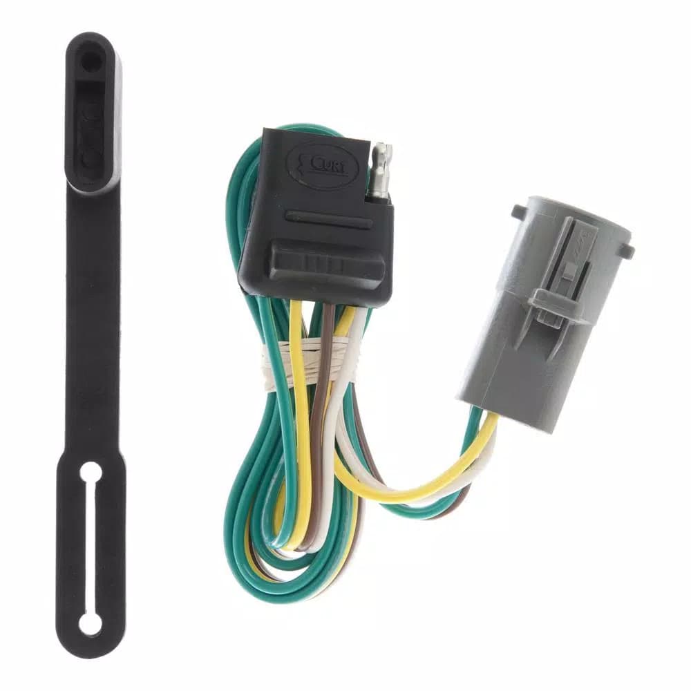 CURT Custom Vehicle-Trailer Wiring Harness, 4-Way Flat, for Select Ford, Mercury, and Mazda Vehicles