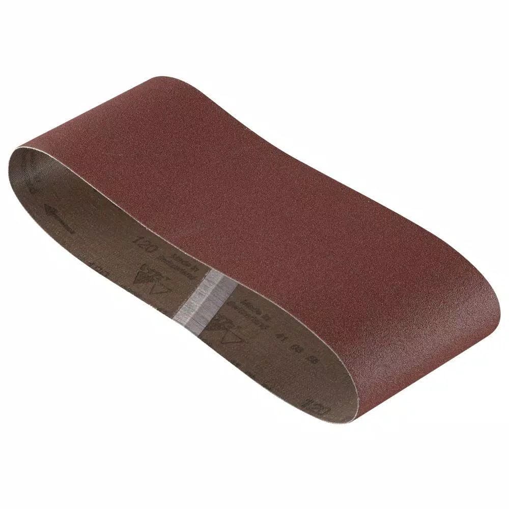 Bosch 120 Grit Red Sanding Belts, 4 in. x 36 in. (3-Pack)
