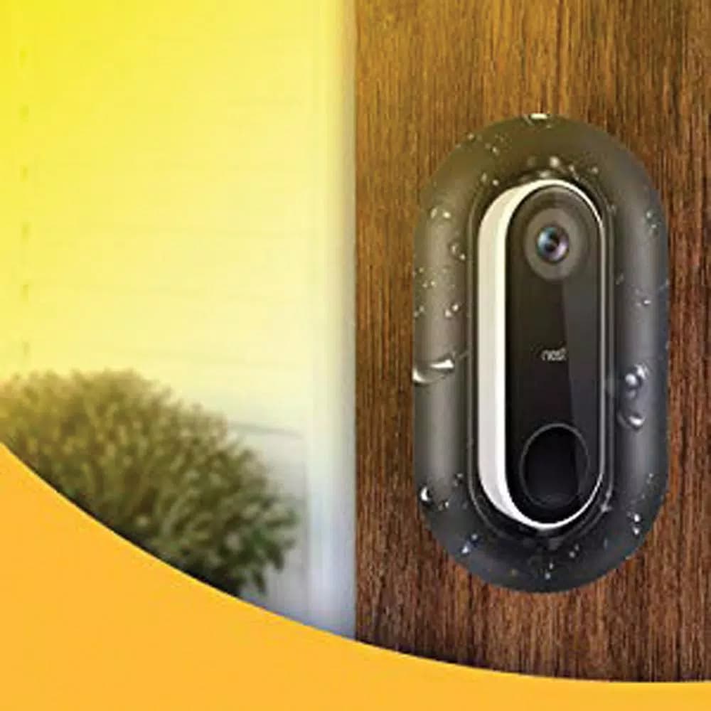 Wasserstein Weather and UV-Resistant Wall Plate and Adjustable Angle Mount Bundle for Nest Hello Video Doorbell