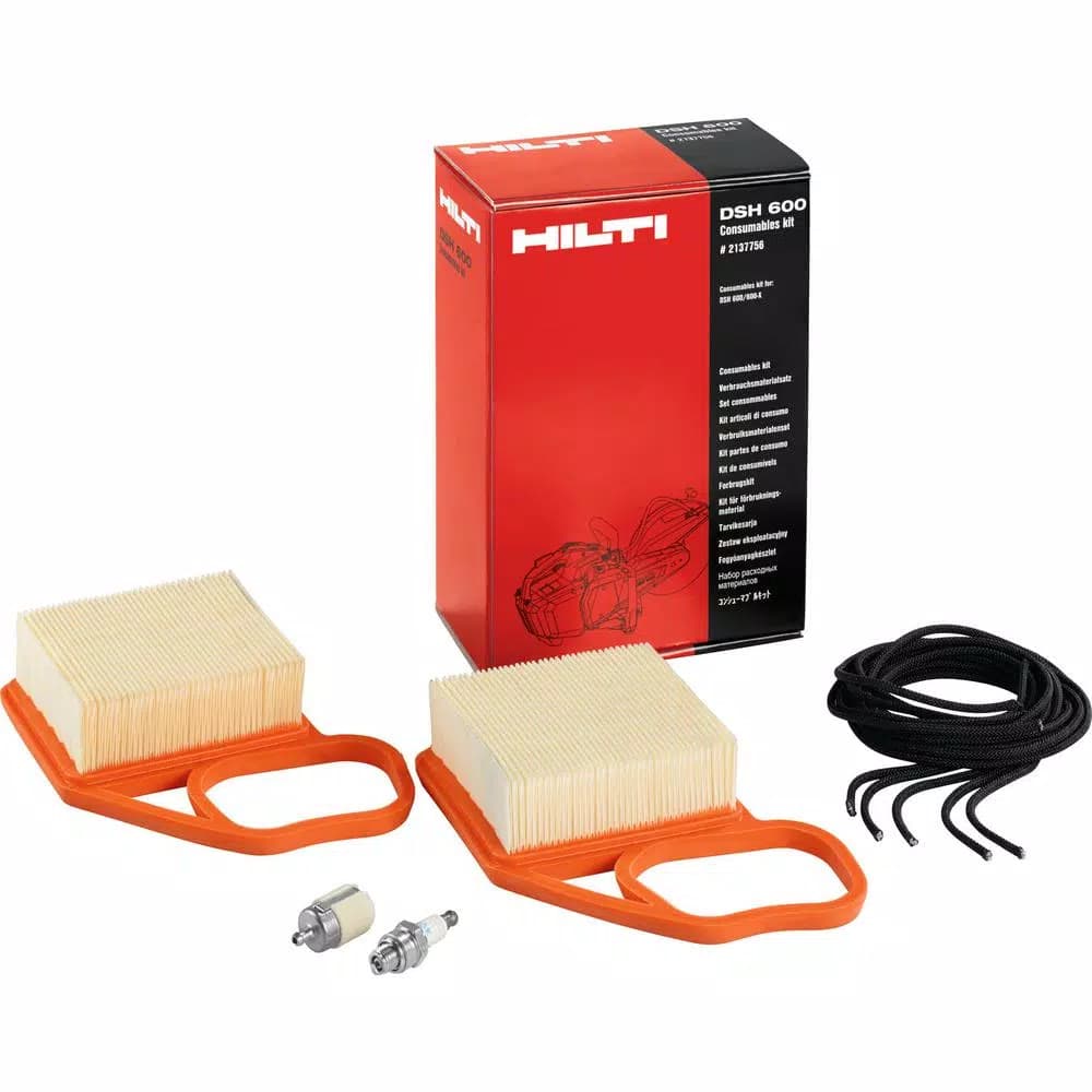 Hilti DSH 600-X Gas Saw Maintenance Kit - Consumable Service Parts