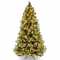 National Tree Company 6.5 ft. Wintry Pine Pre-Decorated Artificial Christmas Tree with 650 Clear Lights thumbnail 1
