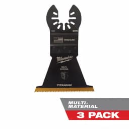 Milwaukee 2-1/2 in. Titanium Bi-Metal Universal Fit Oscillating Multi-Tool Blade (3-Pack) thumbnail 1