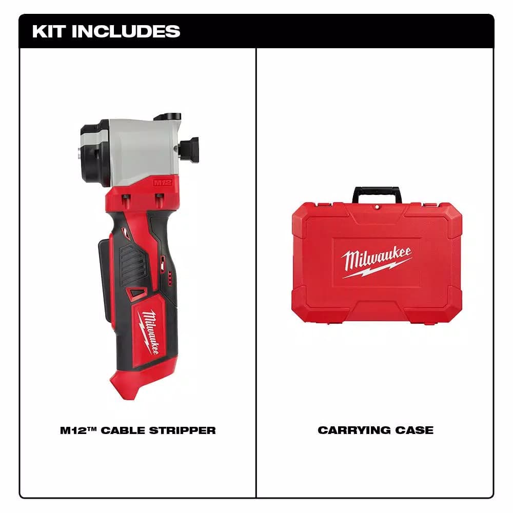 Milwaukee M12 12V Lithium-Ion Cordless Cable Stripper, Tool-Only