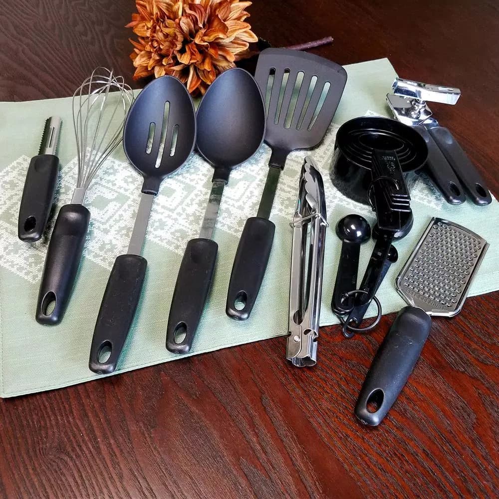 Gibson Home Total Kitchen Chefs Better Basics 18-Piece Kitchen Utensils and Gadget Combo Set
