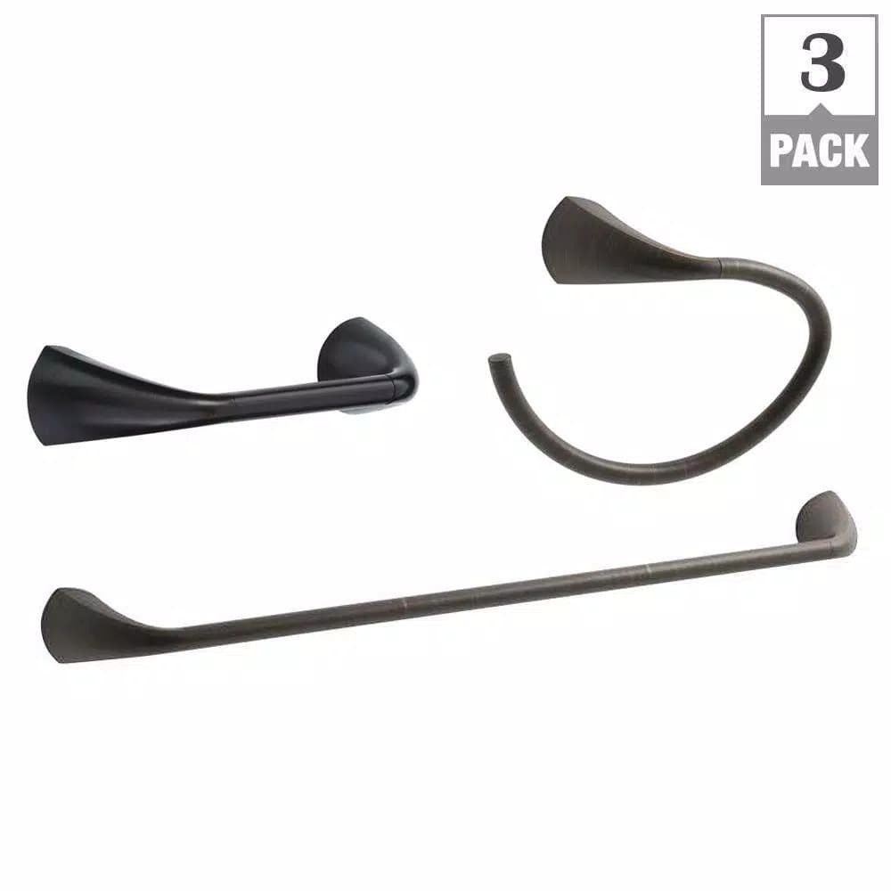 KOHLER Alteo 3-Piece Bathroom Hardware Set, Oil-Rubbed Bronze